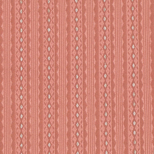 D4072 Stripe Rose Mona Coral & Peach,Pink Charlotte Fabrics