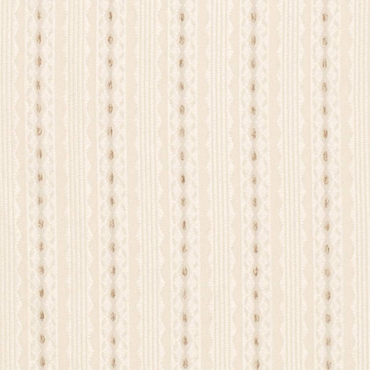D4074 Stripe Ivory Mona White & Ivory Charlotte Fabrics