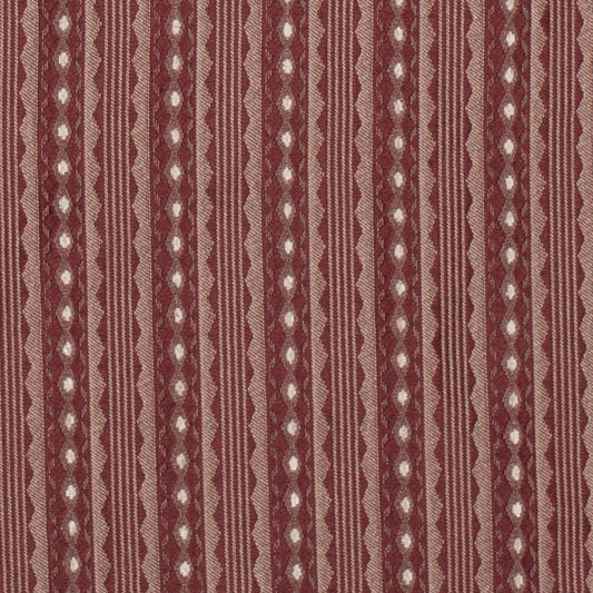 D4075 Stripe Red & Burgundy Charlotte Fabrics Woven Patterns