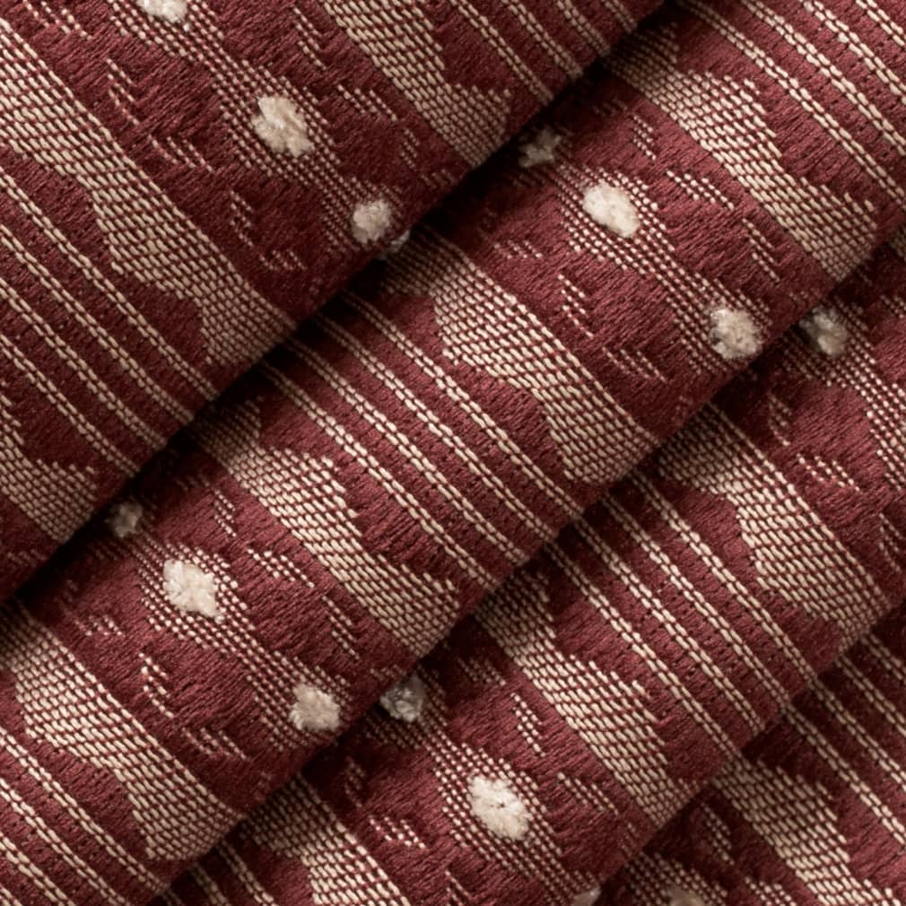 D4075 Stripe Garnet Mona Red & Burgundy Charlotte Fabrics