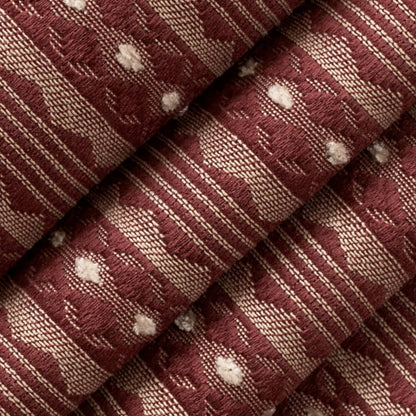 D4075 Stripe Garnet Mona Red & Burgundy Charlotte Fabrics