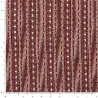 D4075 Stripe Garnet Mona Red & Burgundy Charlotte Fabrics