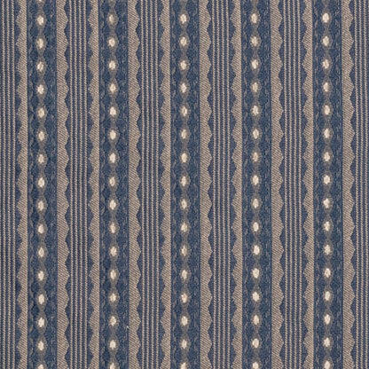 D4077 Stripe Navy Mona Blue Charlotte Fabrics