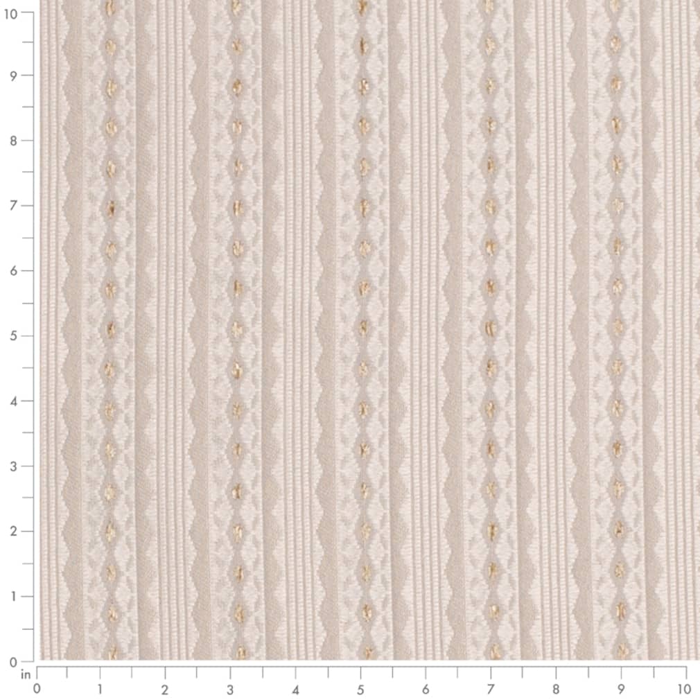 D4078 Stripe Taupe Mona Beige & Taupe Charlotte Fabrics