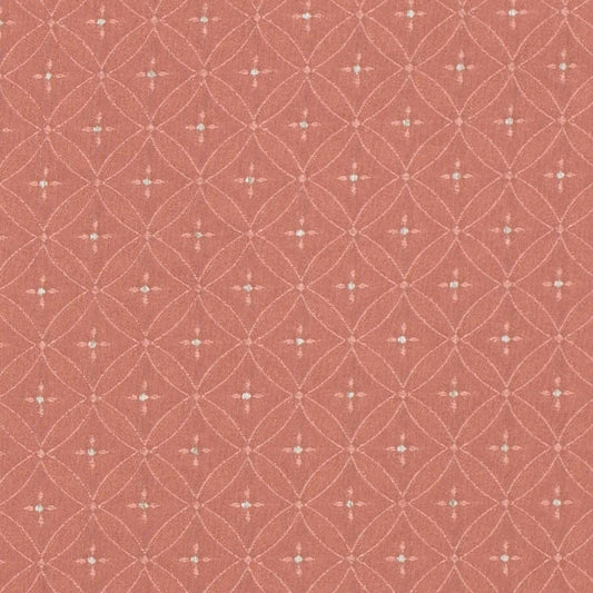 D4080 Abstract & Geometric Rose Bria Coral & Peach,Pink Charlotte Fabrics