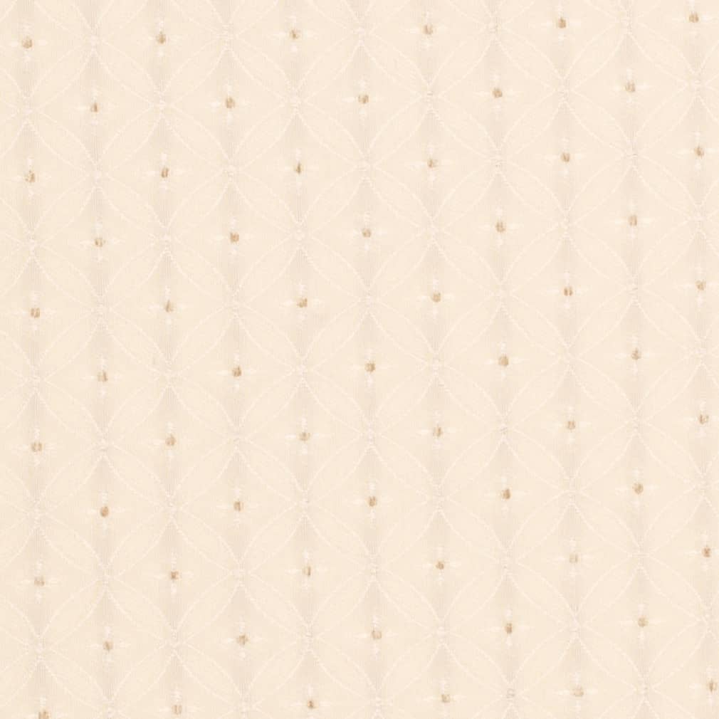 D4082 Abstract & Geometric White & Ivory Charlotte Fabrics Woven Patterns