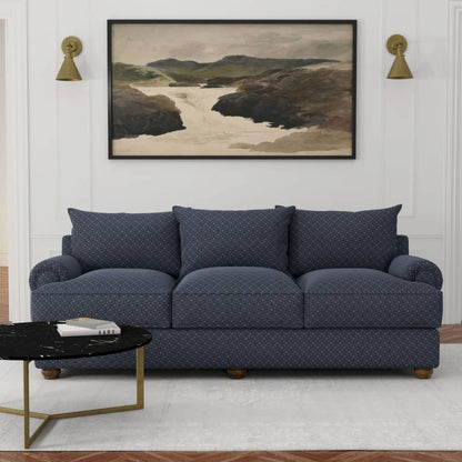 D4084 Abstract & Geometric Navy Bria Blue Charlotte Fabrics