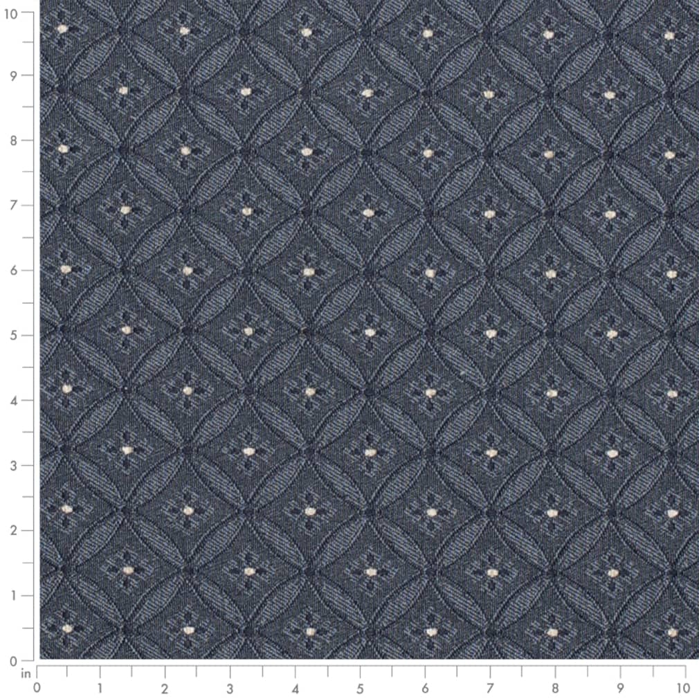 D4084 Abstract & Geometric Navy Bria Blue Charlotte Fabrics