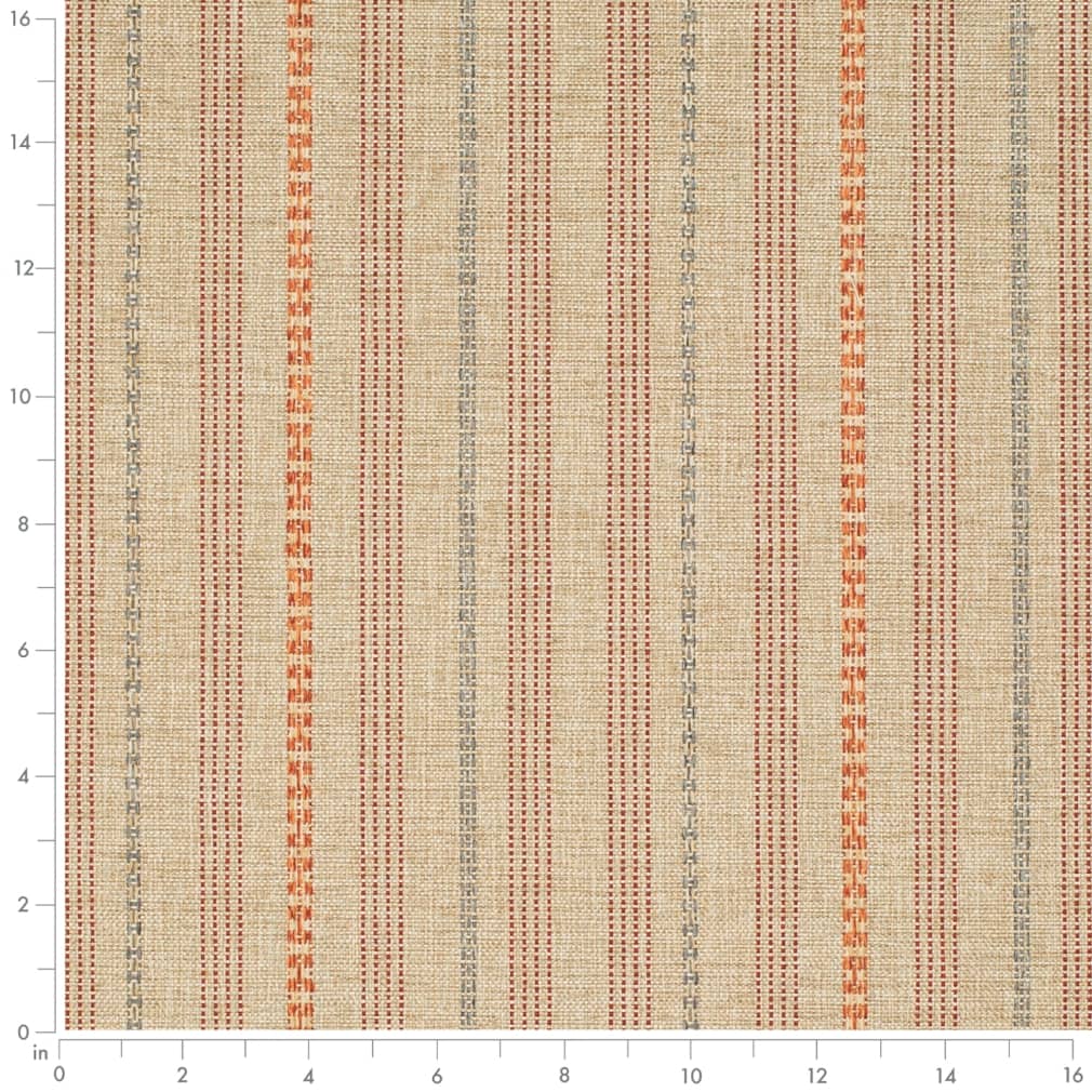 D4099 Global,Stripe Paprika Orange & Rust,Red & Burgundy Charlotte Fabrics