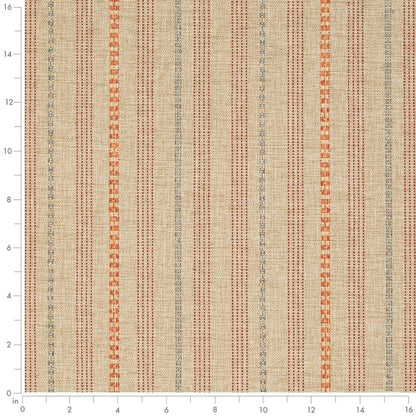 D4099 Global,Stripe Paprika Orange & Rust,Red & Burgundy Charlotte Fabrics