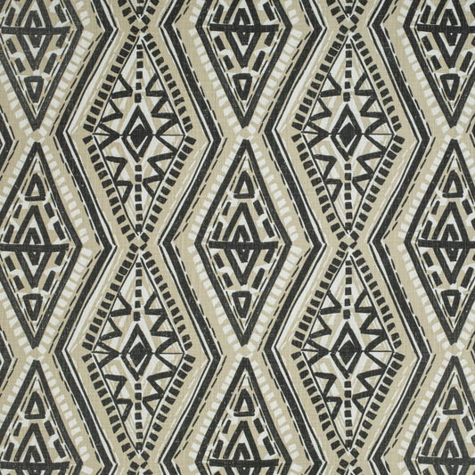 D4100 Abstract & Geometric,Global Beige & Taupe,Black Charlotte Fabrics Linen,Prints