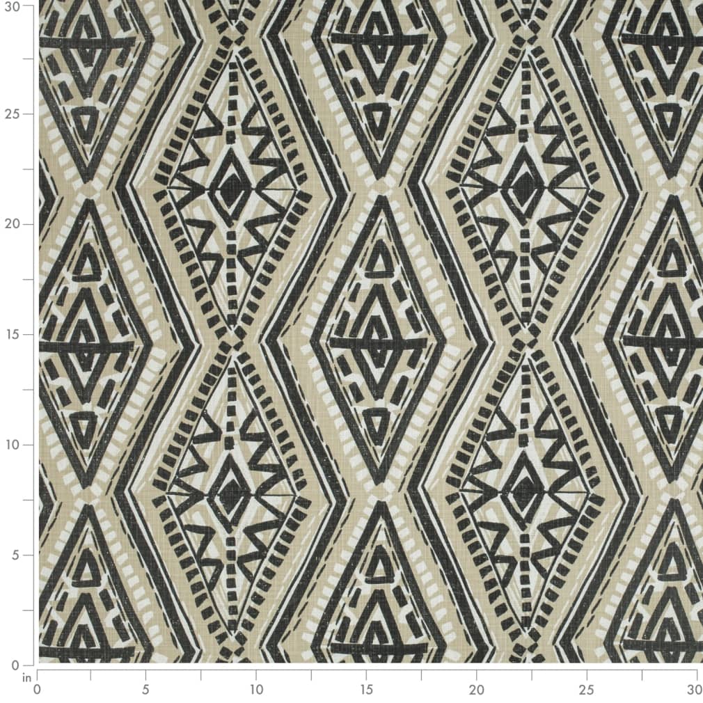 D4100 Abstract & Geometric,Global Sand Beige & Taupe,Black Charlotte Fabrics