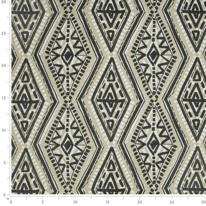 D4100 Abstract & Geometric,Global Sand Beige & Taupe,Black Charlotte Fabrics
