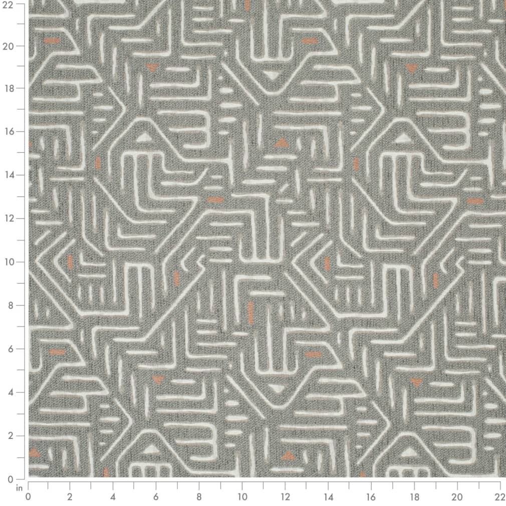 D4102 Abstract & Geometric,Global Silver Grey & Silver Charlotte Fabrics