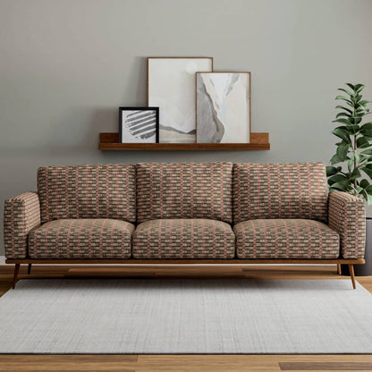 D4105 Abstract & Geometric,Global,Stripe Brick Brown Charlotte Fabrics
