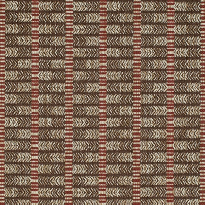 D4105 Abstract & Geometric,Global,Stripe Brick Brown Charlotte Fabrics