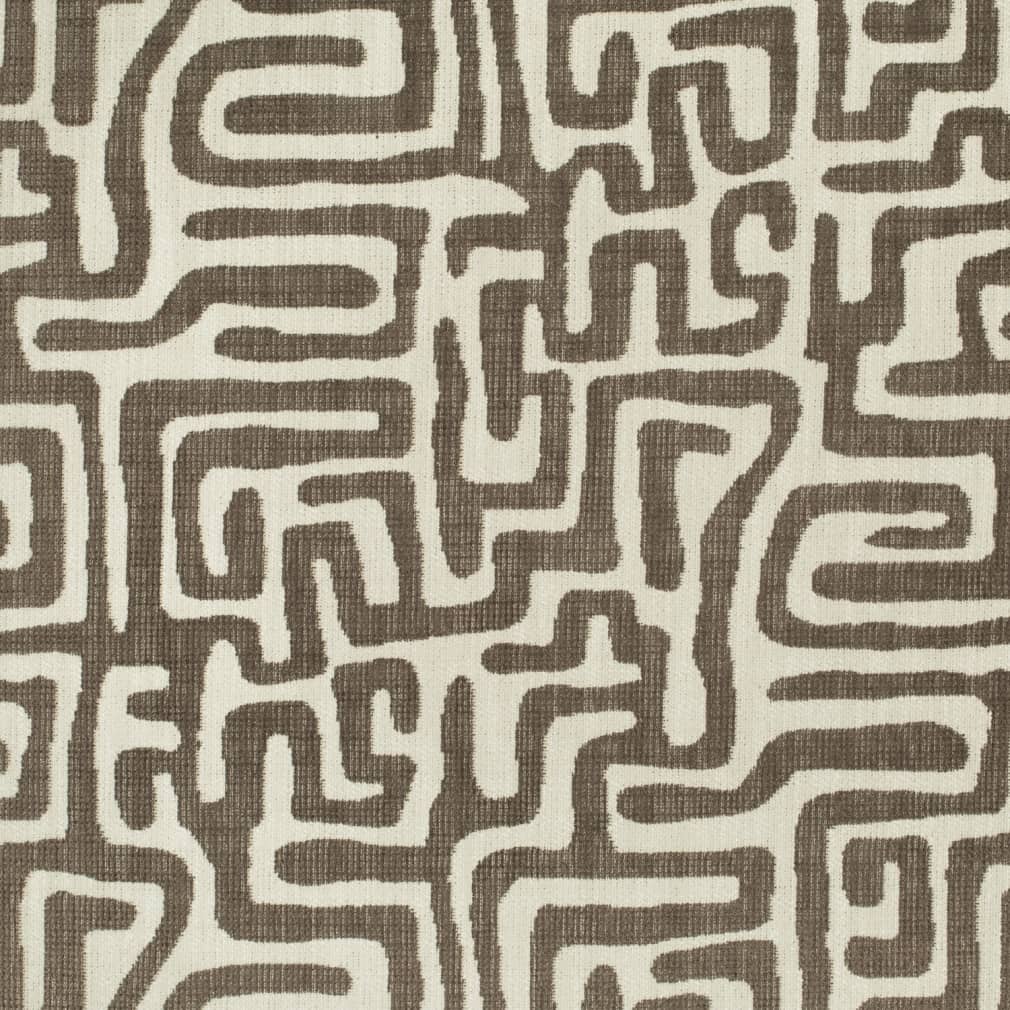 D4106 Abstract & Geometric,Global Cocoa Brown Charlotte Fabrics