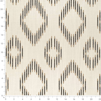 D4107 Abstract & Geometric,Global Charcoal Black,Brown Charlotte Fabrics