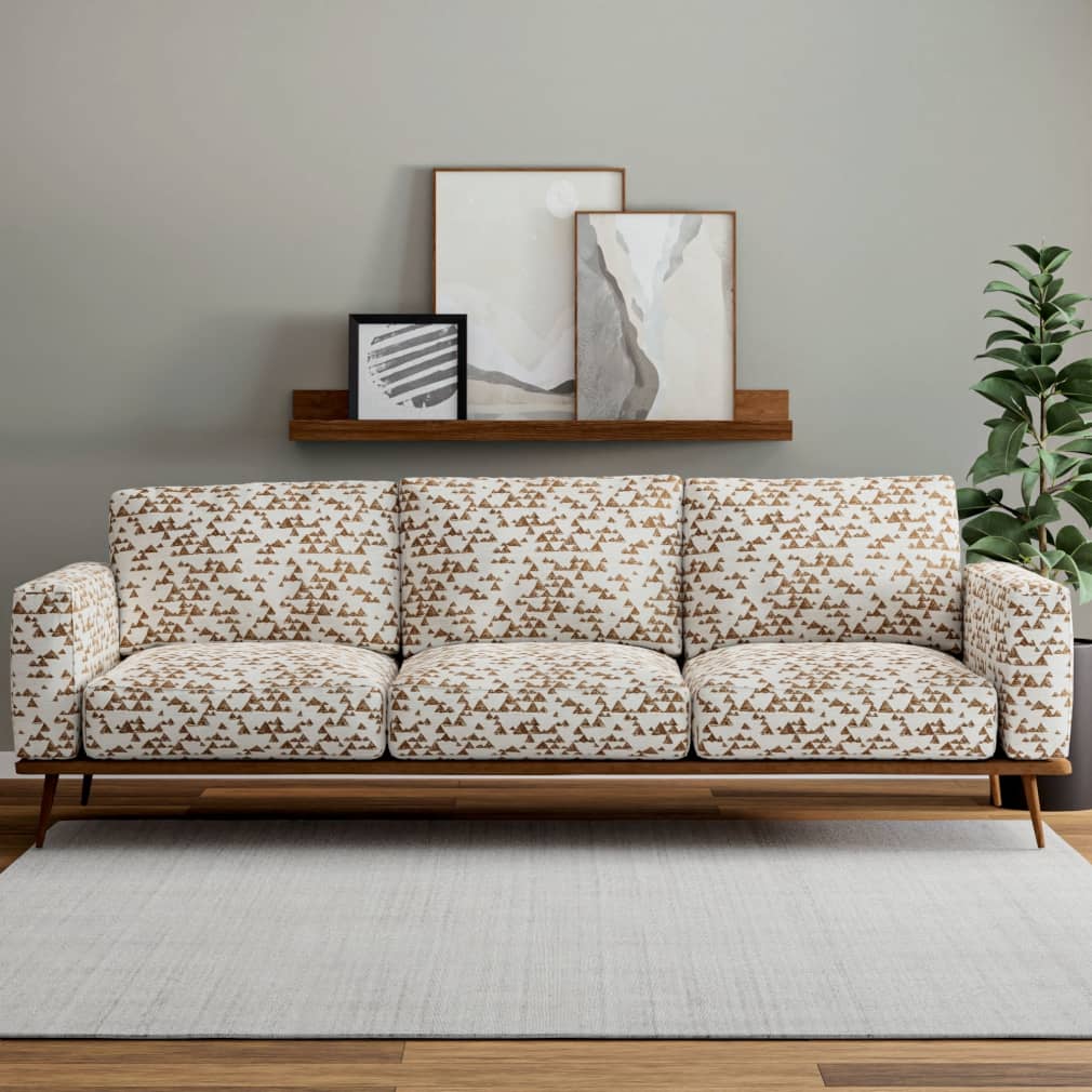 D4117 Abstract & Geometric,Global Sahara Brown Charlotte Fabrics