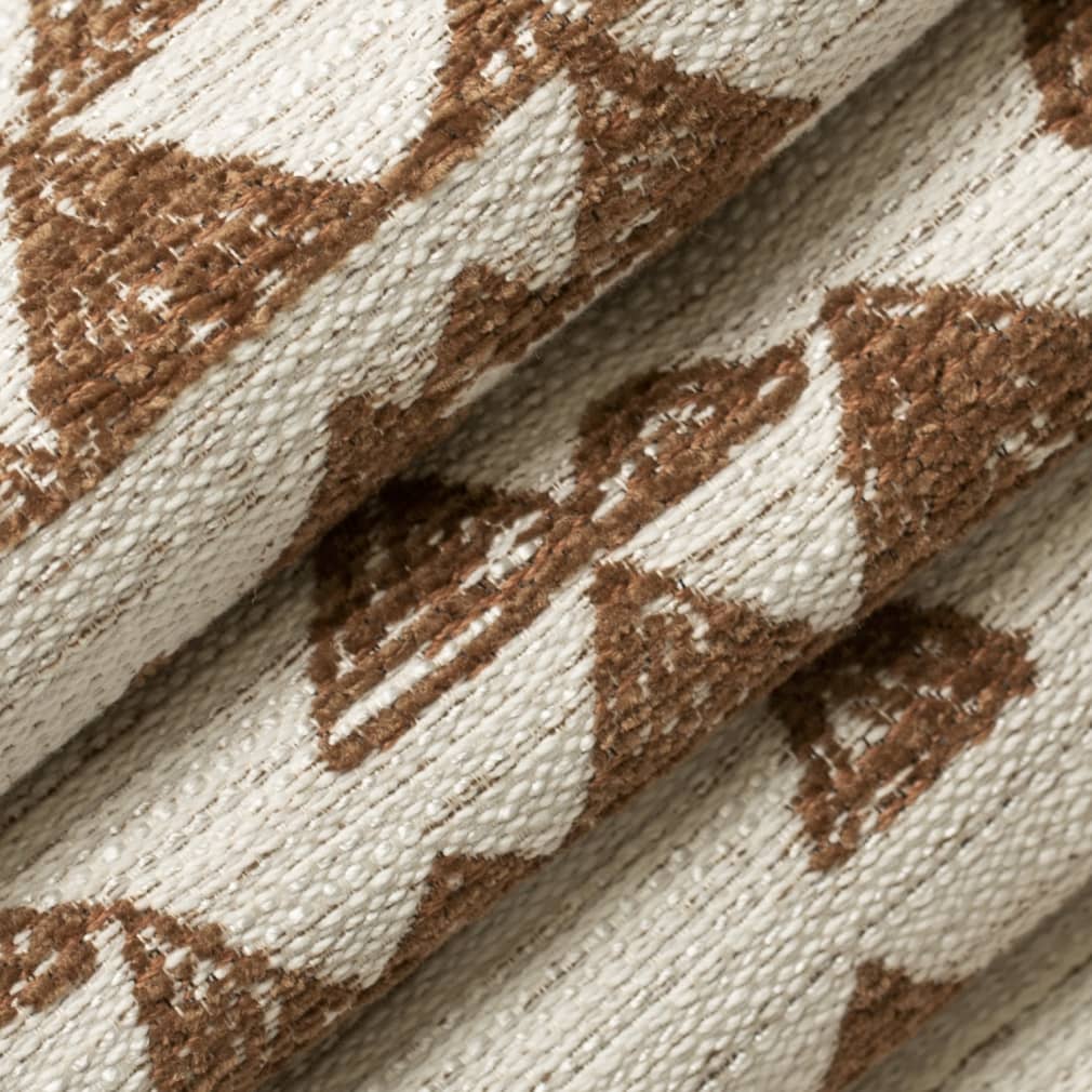D4117 Abstract & Geometric,Global Sahara Brown Charlotte Fabrics