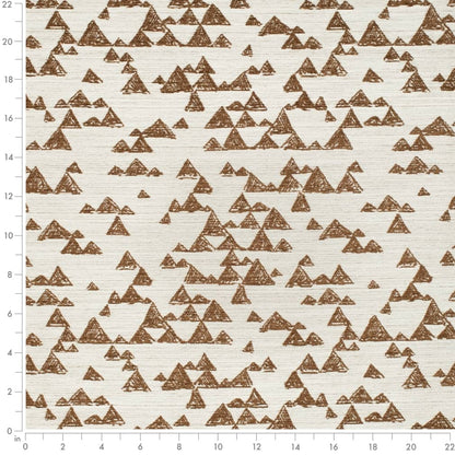 D4117 Abstract & Geometric,Global Sahara Brown Charlotte Fabrics