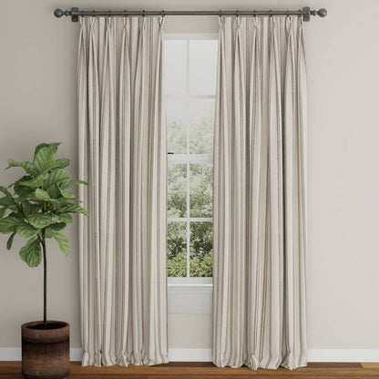 D4118 Global,Stripe Iron Black Charlotte Fabrics