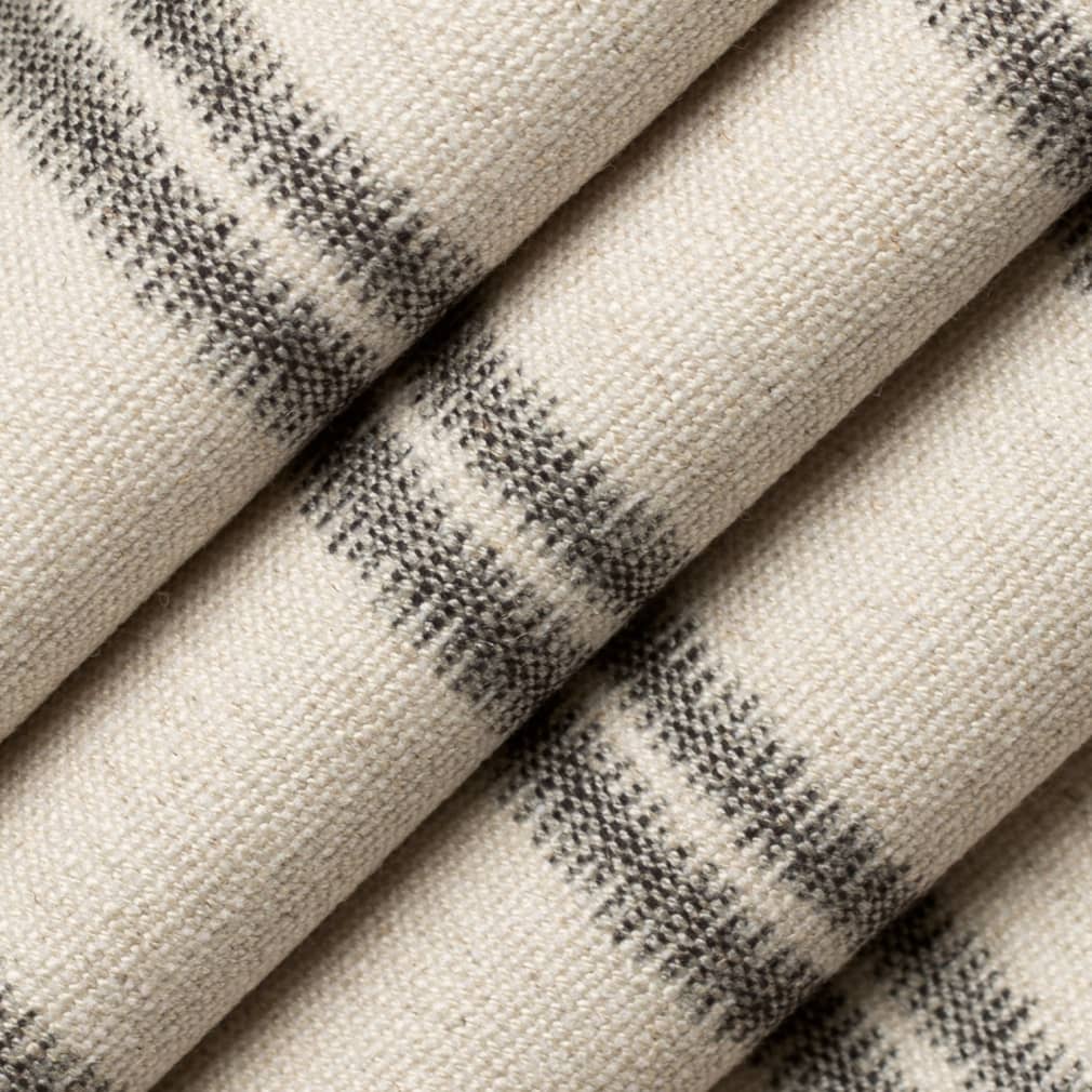 D4118 Global,Stripe Iron Black Charlotte Fabrics