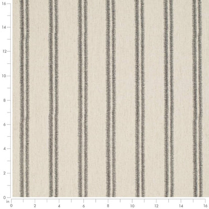D4118 Global,Stripe Iron Black Charlotte Fabrics