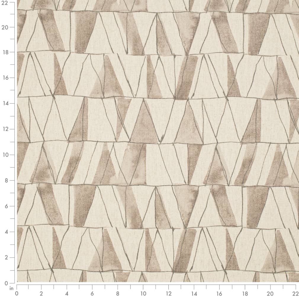 D4122 Abstract & Geometric,Global Desert Black,Brown Charlotte Fabrics