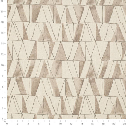 D4122 Abstract & Geometric,Global Desert Black,Brown Charlotte Fabrics