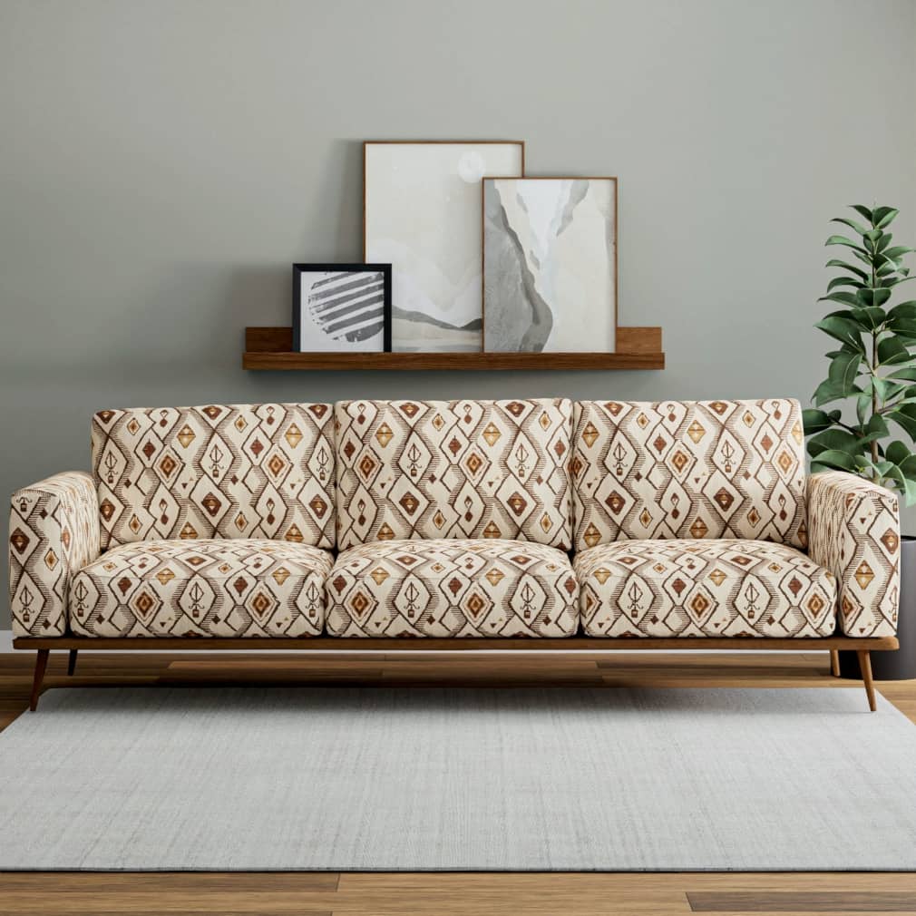 D4126 Abstract & Geometric,Global Umber Brown Charlotte Fabrics