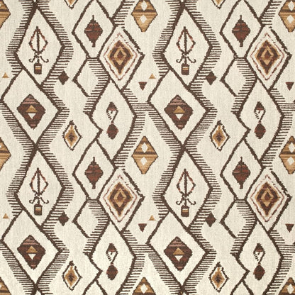 D4126 Abstract & Geometric,Global Umber Brown Charlotte Fabrics