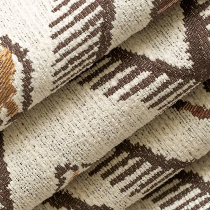 D4126 Abstract & Geometric,Global Umber Brown Charlotte Fabrics