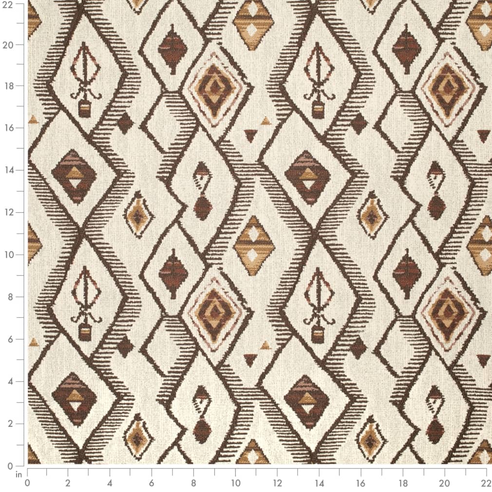 D4126 Abstract & Geometric,Global Umber Brown Charlotte Fabrics