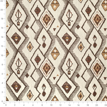 D4126 Abstract & Geometric,Global Umber Brown Charlotte Fabrics