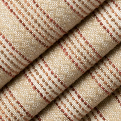 D4129 Global,Stripe Sunrise Orange & Rust Charlotte Fabrics