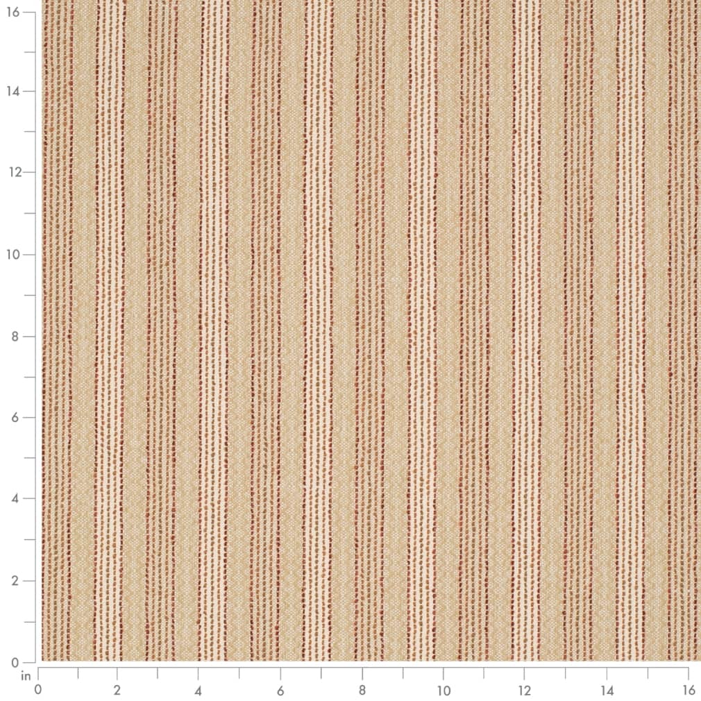 D4129 Global,Stripe Sunrise Orange & Rust Charlotte Fabrics
