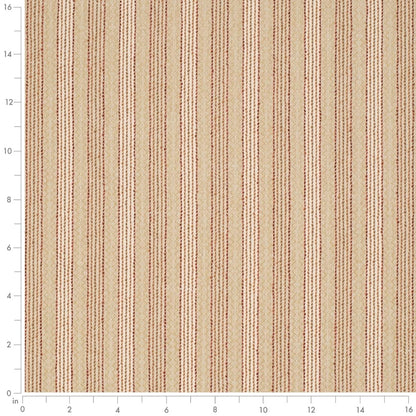 D4129 Global,Stripe Sunrise Orange & Rust Charlotte Fabrics