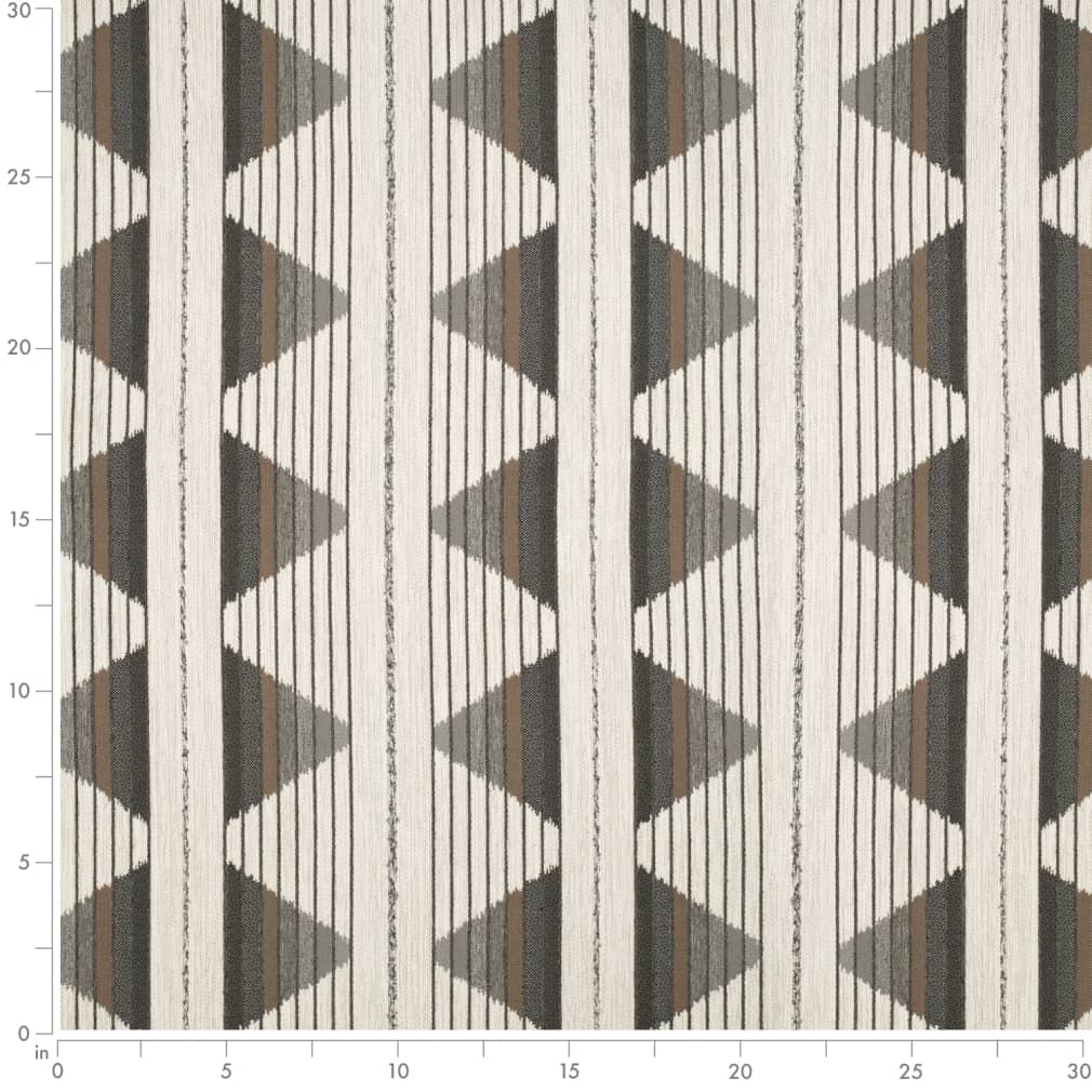 D4133 Abstract & Geometric,Global Flannel Brown,Grey & Silver Charlotte Fabrics