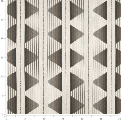 D4133 Abstract & Geometric,Global Flannel Brown,Grey & Silver Charlotte Fabrics