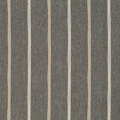 D4135 Global,Stripe Graphite Black Charlotte Fabrics