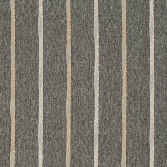 D4135 Global,Stripe Graphite Black Charlotte Fabrics