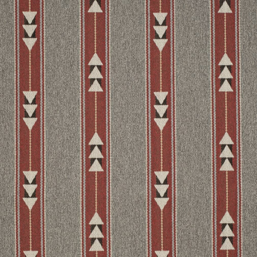 D4138 Abstract & Geometric,Global,Southwestern,Stripe Caliente Red & Burgundy Charlotte Fabrics