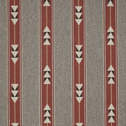 D4138 Abstract & Geometric,Global,Southwestern,Stripe Caliente Red & Burgundy Charlotte Fabrics