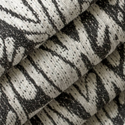 D4140 Abstract & Geometric,Global,Leaves Raven Black Charlotte Fabrics