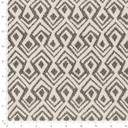 D4141 Abstract & Geometric,Global Ebony Black Charlotte Fabrics