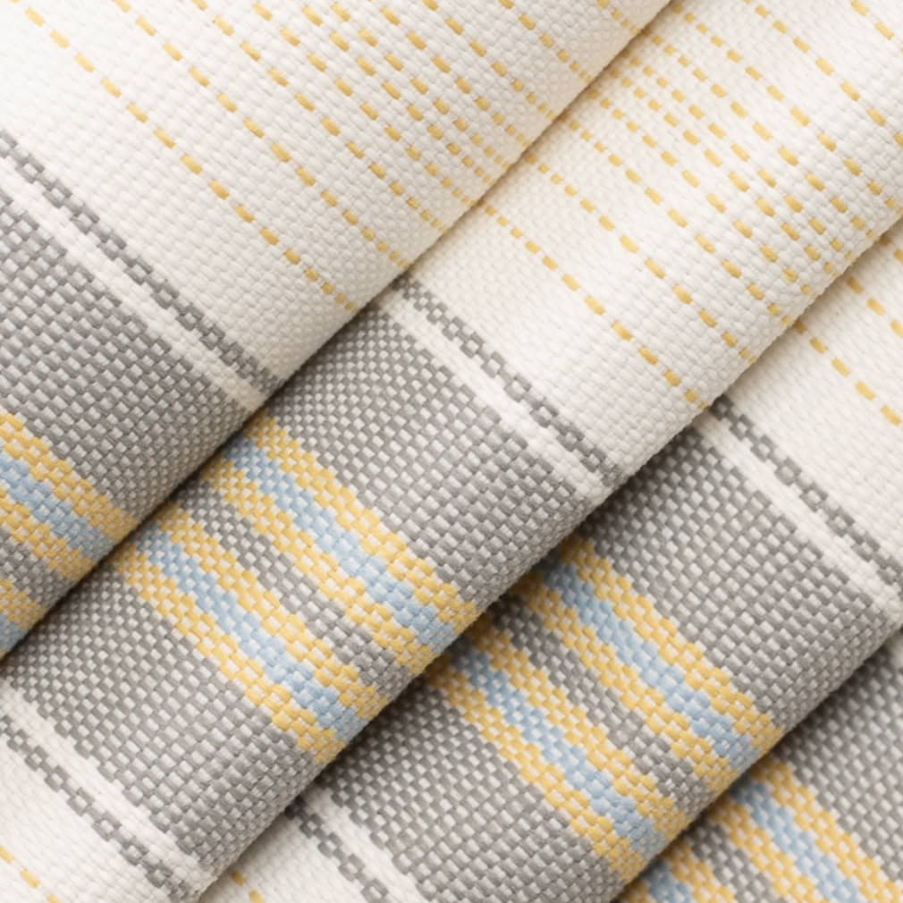 D4300 Stripe Lemon Gold & Yellow Charlotte Fabrics