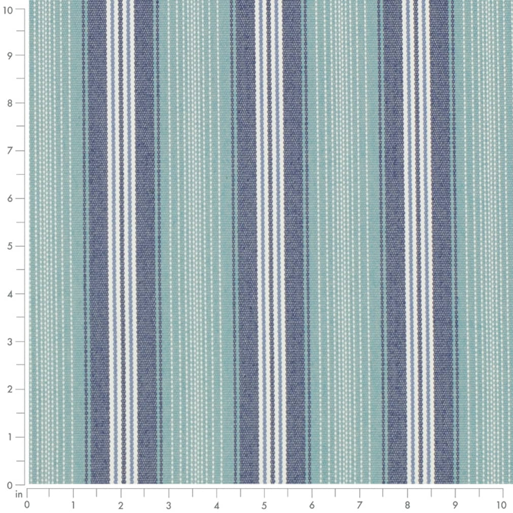 D4304 Stripe Aquamarine Aqua & Teal,Blue Charlotte Fabrics