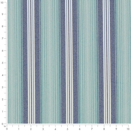 D4304 Stripe Aquamarine Aqua & Teal,Blue Charlotte Fabrics