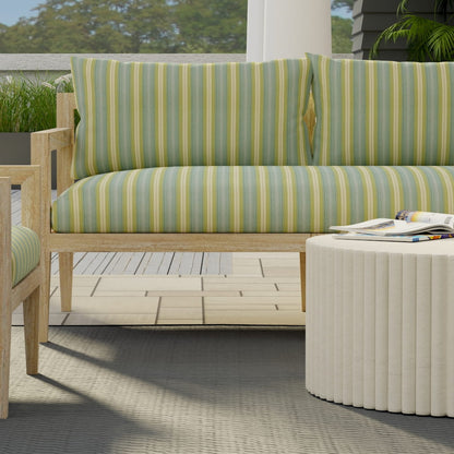 D4306 Stripe Parrot Aqua & Teal,Green Charlotte Fabrics